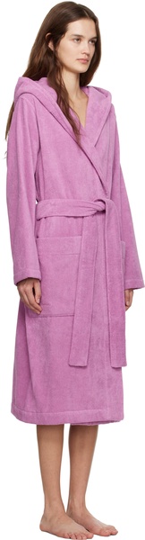 Pink Terry Hooded Bathrobe