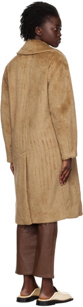 Beige Faux-Fur Coat