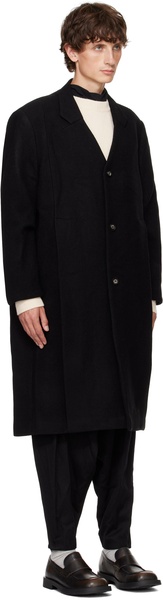 Black Pleated Coat