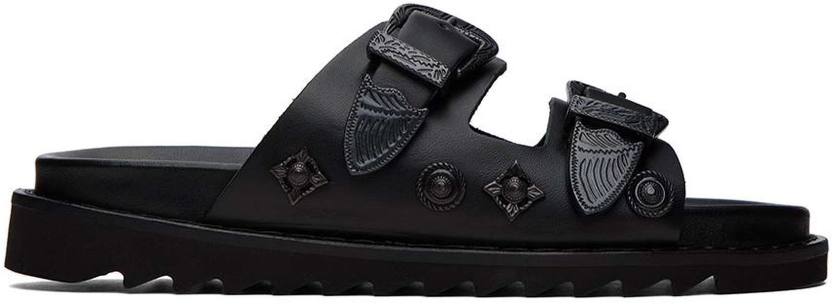 SSENSE Exclusive Black Buckle Sandals