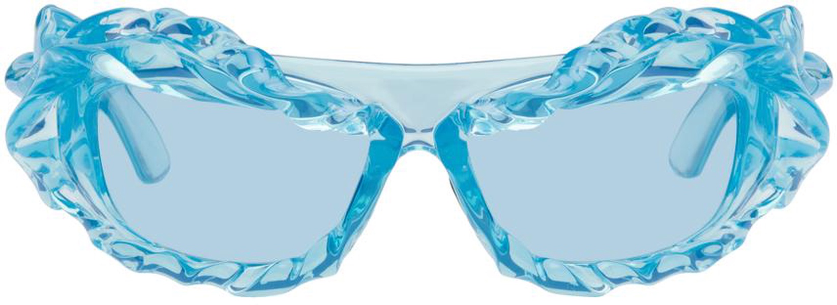 Blue Twisted Sunglasses