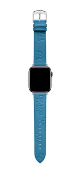 Ted Baker Light Blue Saffiano Leather Strap Logo & Magnolias for Apple Watch® (Model: BKS42S210B0)