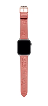 Ted Baker Coral Saffiano Leather Strap Logo & Magnolias for Apple Watch® (Model: BKS42S209B0)