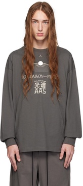 Gray Templex Long Sleeve T-Shirt