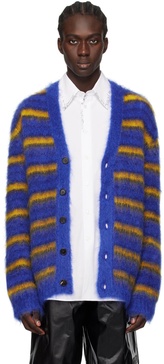 Blue Iconic Stripes Cardigan