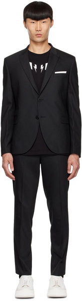 Black Polyester Suit