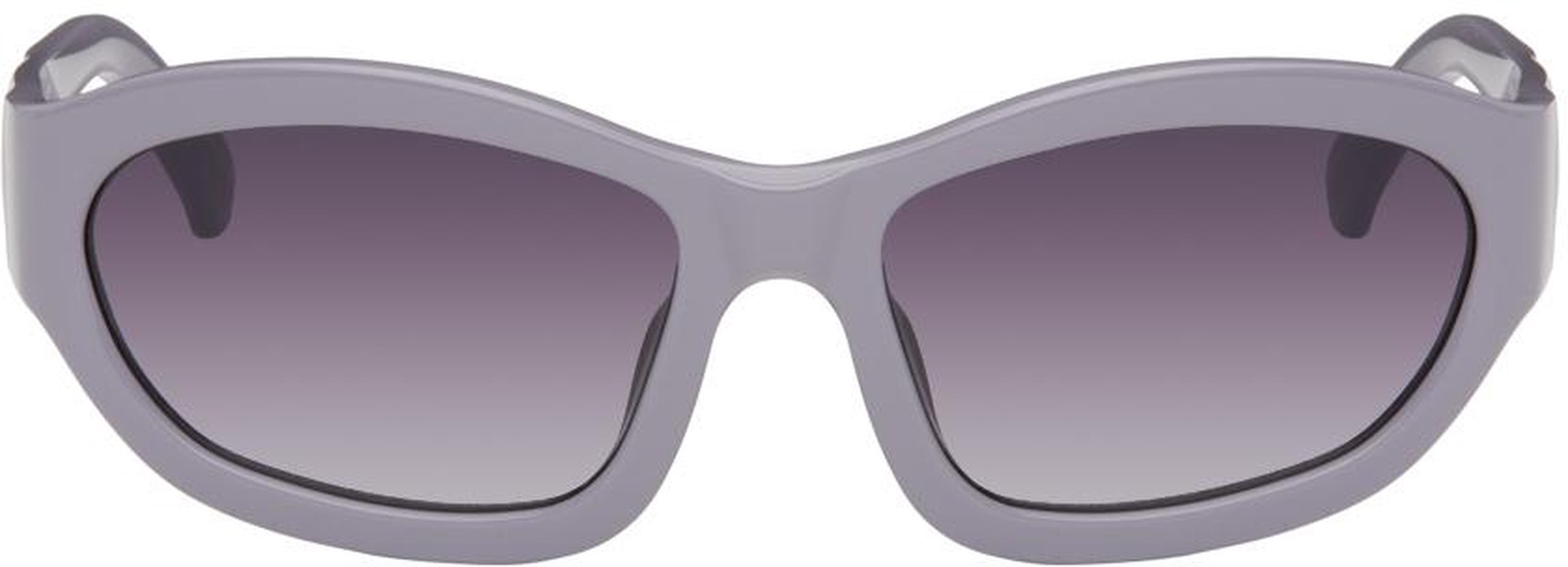 Purple Linda Farrow Edition Goggle Sunglasses