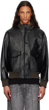 Black A-1 Leather Jacket