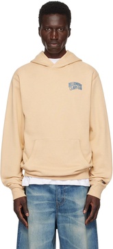 Beige Small Arch Logo Hoodie