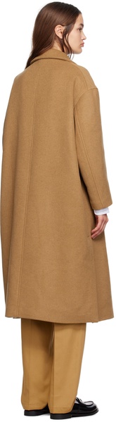 Tan Spread Collar Coat