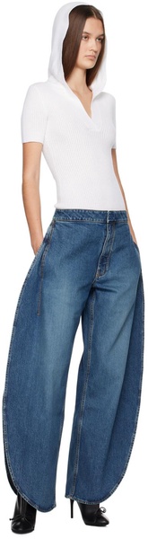 Blue Round Jeans