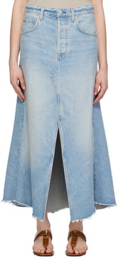 Blue Mina Denim Midi Skirt