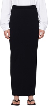 Black Gabbo Maxi Skirt