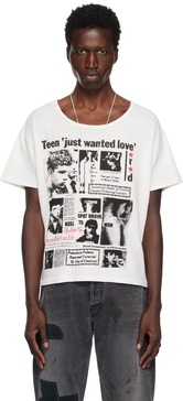 White 'Teen Just Wanted Love' T-shirt