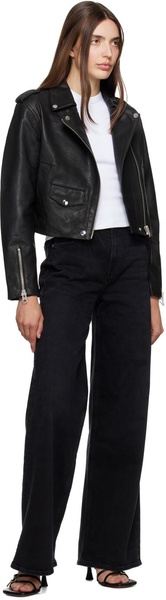 Black Aria Leather Jacket