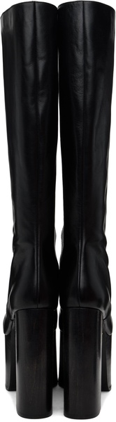 Black Platform Tall Boots