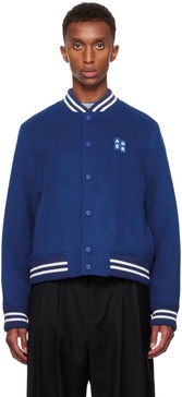 Blue TRS Tag 01 Varsity Bomber Jacket