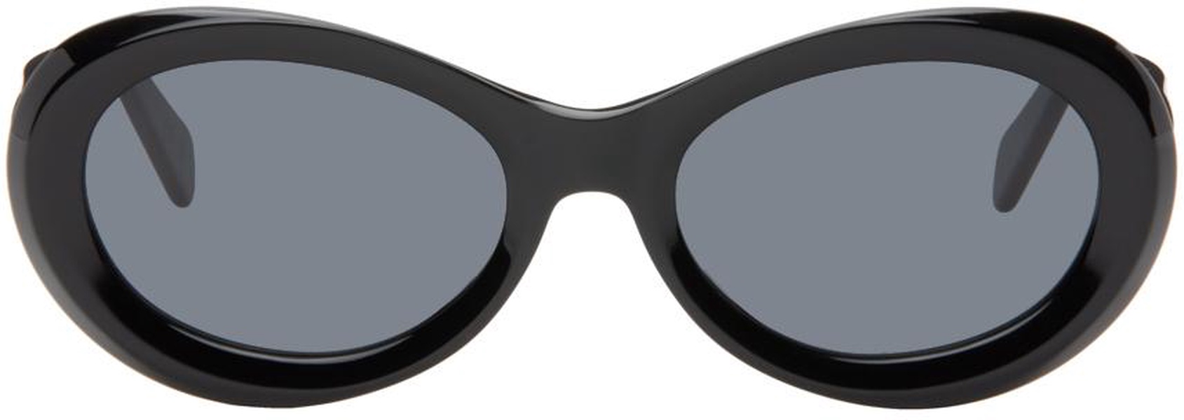 Black 'The Ovals' Sunglasses