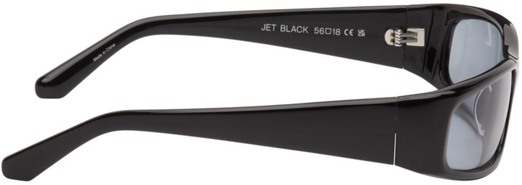 SSENSE Exclusive Black Jet Sunglasses