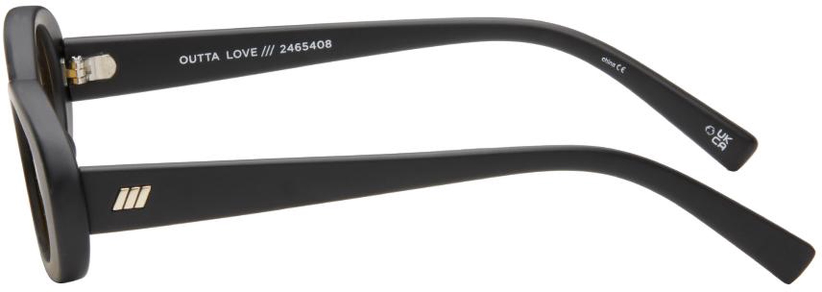 SSENSE Exclusive Black Outta Love Sunglasses