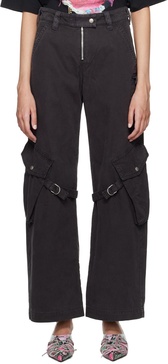 Gray Cargo Pocket Trousers