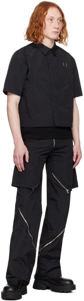 Black Stratum Cargo Pants