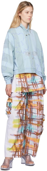 Multicolor Lawn Skirt Cargo Pants