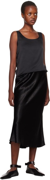 Leisure Alessio satin midi skirt