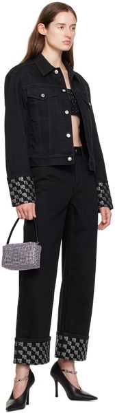 Alexander Wang Long Sleeved Embellished Denim Jacket