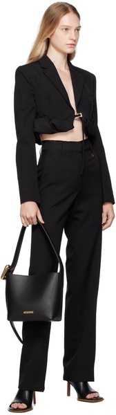 Black Le Chouchou 'Le Pantalon Ficelle' Trousers