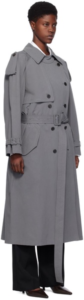 Gray Avio Trench Coat