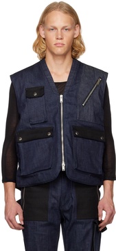 SSENSE Exclusive Indigo Utility Vest