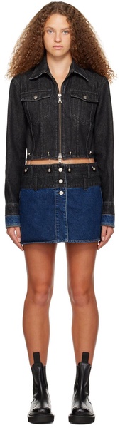 Black & Blue 3-Way Denim Minidress