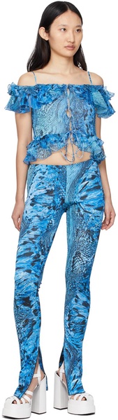 Blue Snake Leggings