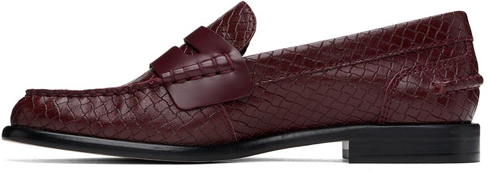 Burgundy Carter Leather Loafers