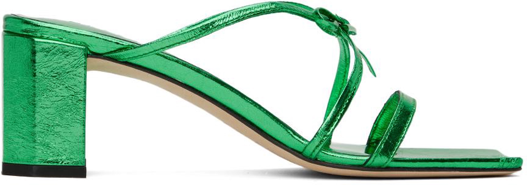 Green June Heeled Sandals