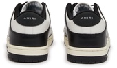 'Skel Top Low' White And Black Sneakers With Skeleton Patch In Leather Man