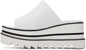 White Sneak-Elyse Platform Mules