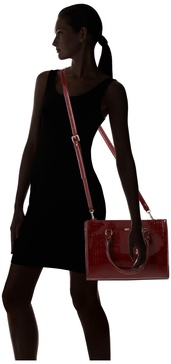 DKNY Perri Box Satchel, Scarlet