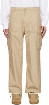 Beige 6-Pocket Cargo Pants