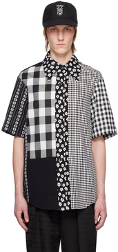 Black & White Paneled Shirt