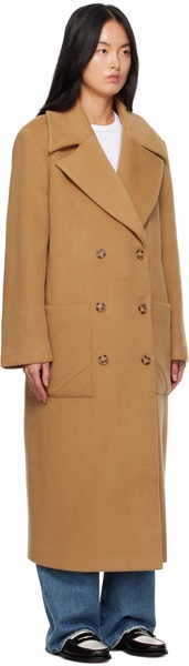 Beige Boyfriend Coat