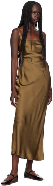 Tan Catania String Maxi Dress