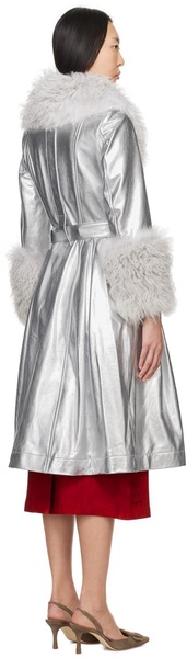 Silver Foxy Shearling Coat