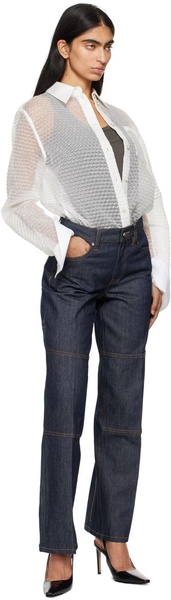 Indigo Zip Carpenter Jeans