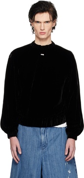 Black Velvet Sweatshirt