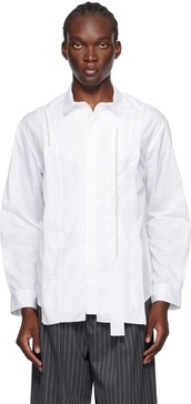 White Inverted Seam Shirt