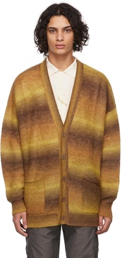 Brown Mohair Oversized Cardigan