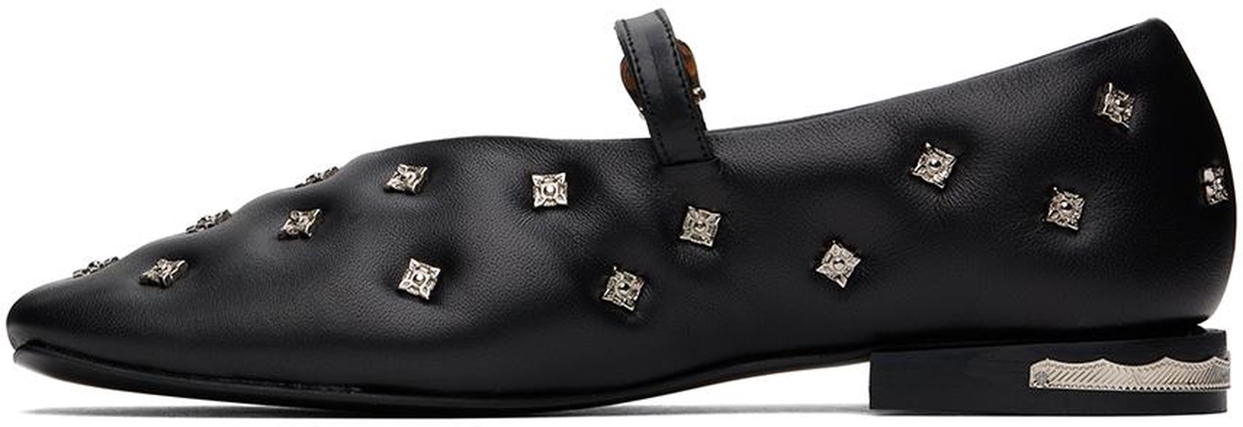 Black Mary Jane Ballerina Flats