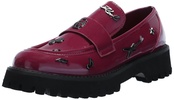 Karl Lagerfeld Paris Women's Avah Studded Faux Patent Leather Loafer